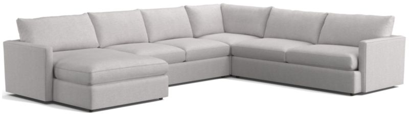 Lounge 4-Piece L-Shaped Sectional Sofa with Left-Arm Storage Chaise - image 0 of 13