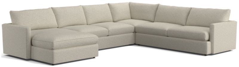 Lounge 4-Piece L-Shaped Sectional Sofa with Left-Arm Storage Chaise - image 0 of 14