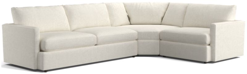 Lounge 3-Piece Wedge Sectional Sofa - image 0 of 13