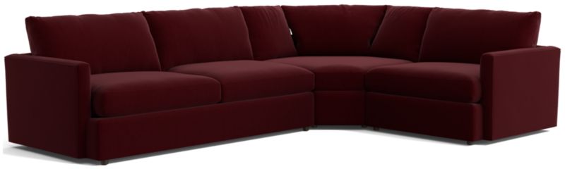 Lounge 3-Piece Wedge Sectional Sofa - image 0 of 12