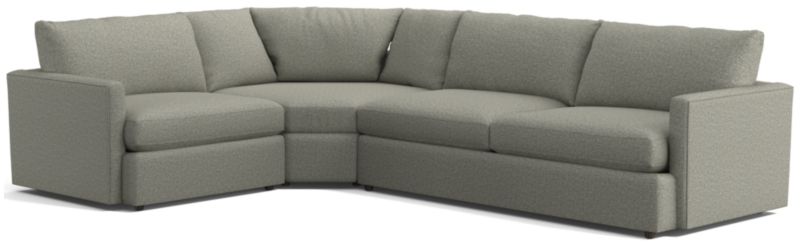 Lounge 3-Piece Wedge Sectional Sofa - image 0 of 12