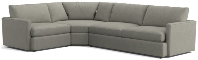 Lounge 3-Piece Wedge Sectional Sofa - image 0 of 12