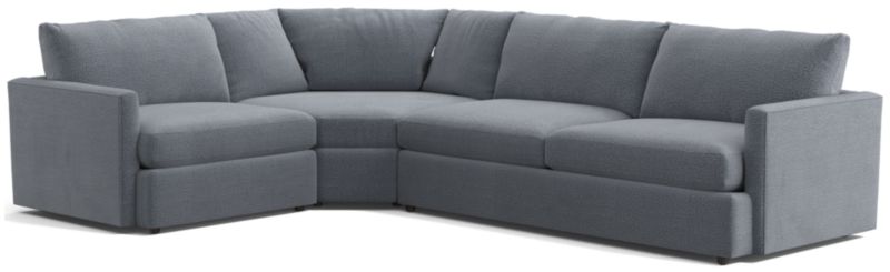 Lounge 3-Piece Wedge Sectional Sofa - image 0 of 13