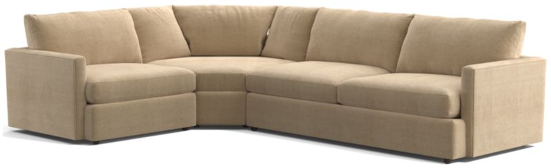 Lounge 3-Piece Wedge Sectional Sofa - image 0 of 12