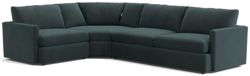 Lounge 3-Piece Wedge Sectional Sofa - image 0 of 12