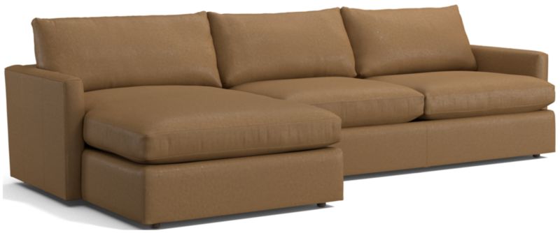 Lounge Leather 2-Piece Left Arm Chaise Sectional Sofa - image 0 of 2