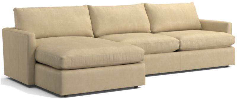 Lounge Leather 2-Piece Left Arm Chaise Sectional Sofa - image 0 of 2