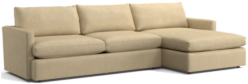 Lounge Leather 2-Piece Right Arm Chaise Sectional Sofa - image 0 of 3