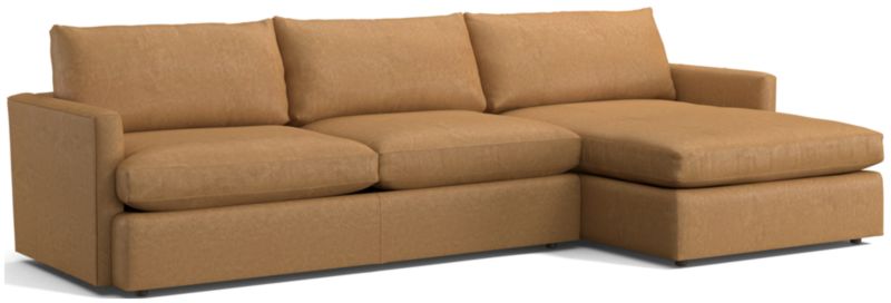 Lounge Leather 2-Piece Right Arm Chaise Sectional Sofa - image 0 of 3