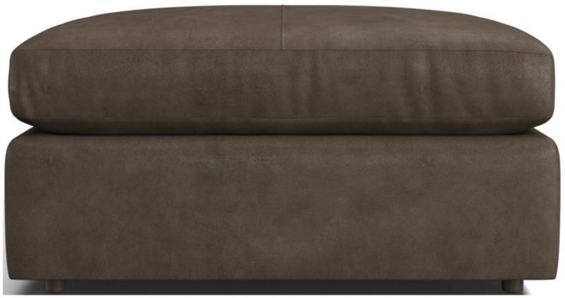 Lounge Leather 39" Square Cocktail Ottoman - image 0 of 2