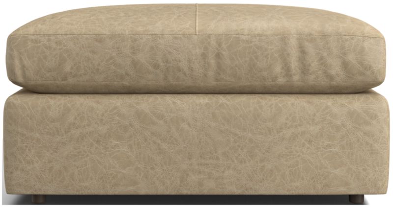 Lounge Leather 39" Square Cocktail Ottoman - image 0 of 2