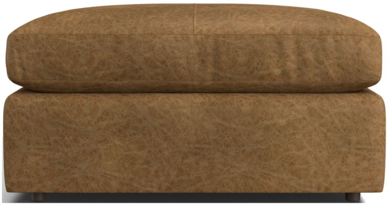 Lounge Leather 39" Square Cocktail Ottoman - image 0 of 2