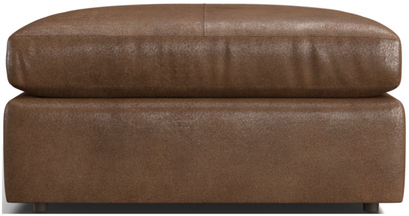 Lounge Leather 39" Square Cocktail Ottoman - image 0 of 2