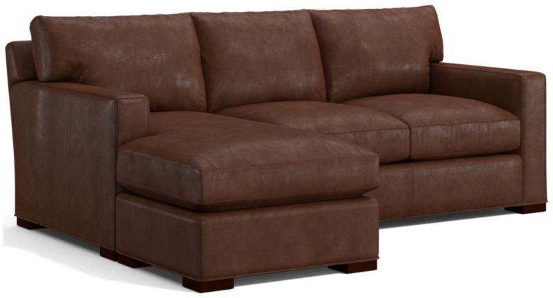 Axis Leather Left Arm 3-Seat Lounger - image 0 of 4