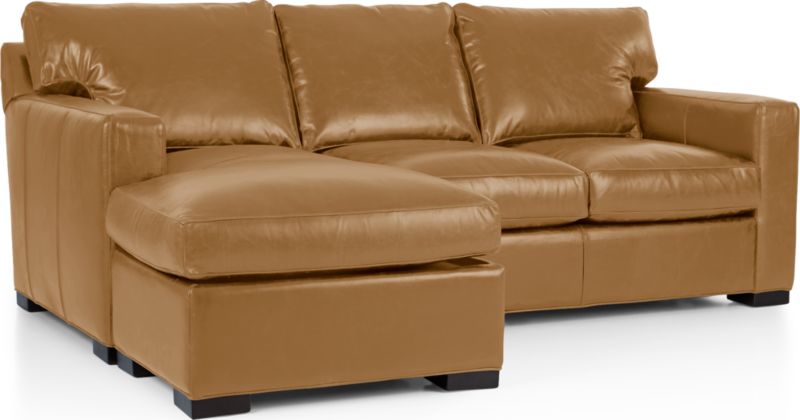 Axis Leather Left Arm 3-Seat Lounger - image 0 of 4