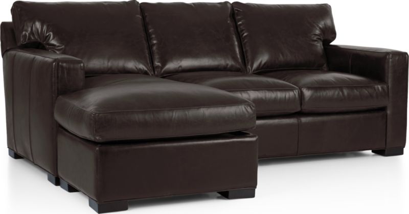 Axis Leather Left Arm 3-Seat Lounger - image 0 of 4