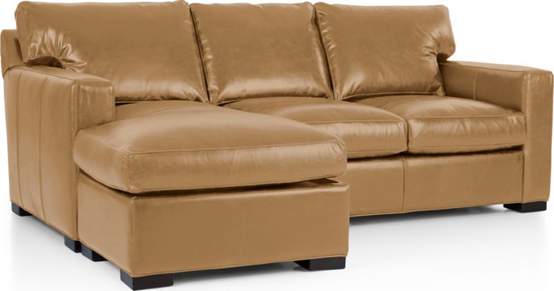 Axis Leather Left Arm 3-Seat Lounger - image 0 of 4