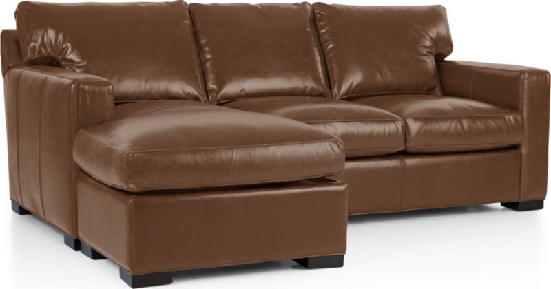 Axis Leather Left Arm 3-Seat Lounger - image 0 of 4