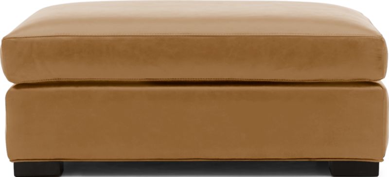 Axis Leather Ottoman and a Half - image 0 of 4