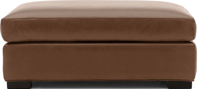 Axis Leather Ottoman and a Half - image 0 of 4