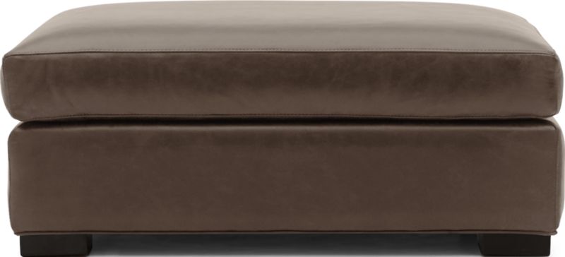 Axis Leather Ottoman and a Half - image 0 of 4