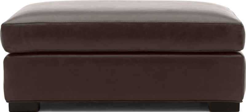 Axis Leather Ottoman and a Half - image 0 of 4