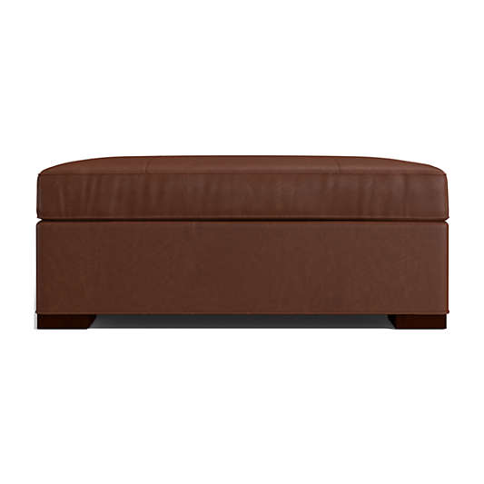 Axis 44" Leather Storage Ottoman