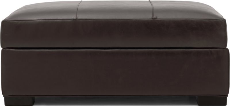 Axis Leather Storage Ottoman - image 0 of 5