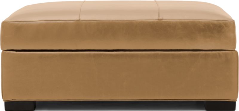 Axis Leather Storage Ottoman - image 0 of 5