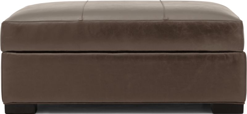 Axis Leather Storage Ottoman - image 0 of 5