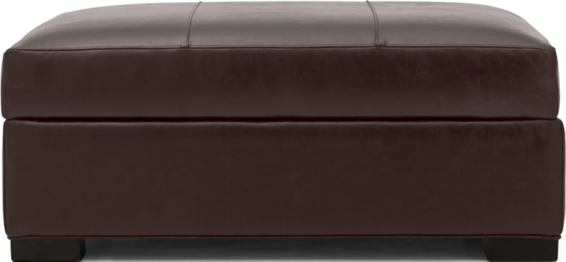 Axis Leather Storage Ottoman - image 0 of 5