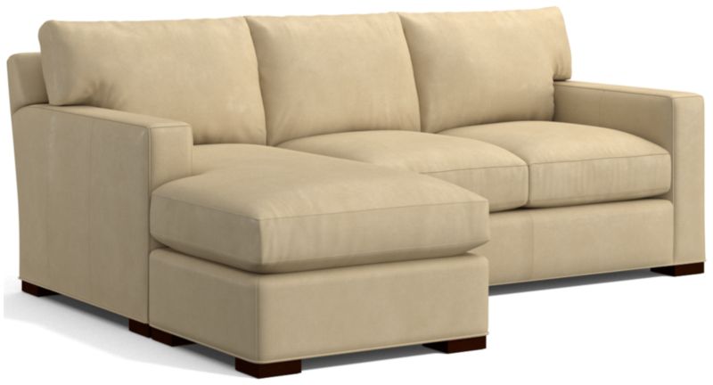 Axis Leather Left Arm Queen Sleeper Sectional Sofa - image 0 of 5