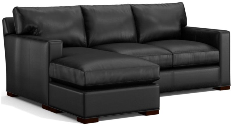 Axis Leather Left Arm Queen Sleeper Sectional Sofa - image 0 of 5