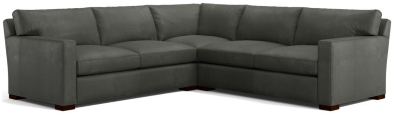 Axis Leather 3-Piece Sectional Sofa - image 0 of 3