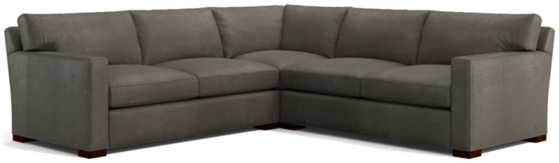 Axis Leather 3-Piece Sectional Sofa - image 0 of 3