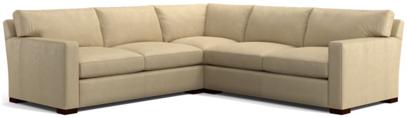 Axis Leather 3-Piece Sectional Sofa - image 0 of 3