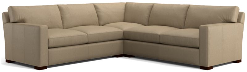 Axis Leather 3-Piece Sectional Sofa - image 0 of 3