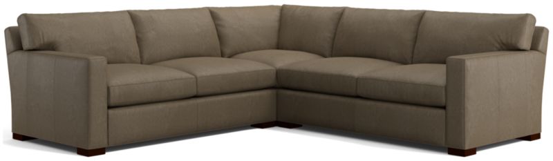 Axis Leather 3-Piece Sectional Sofa - image 0 of 3