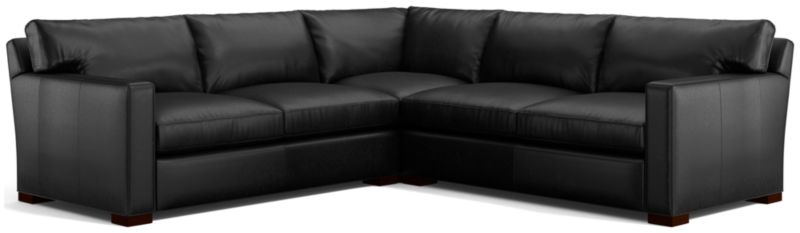 Axis Leather 3-Piece Sectional Sofa - image 0 of 4