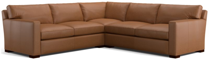 Axis Leather 3-Piece Sectional Sofa - image 0 of 4