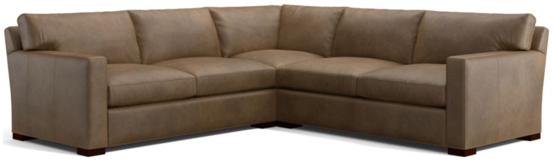 Axis Leather 3-Piece Sectional Sofa - image 0 of 3