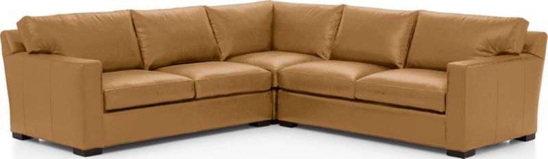 Axis Leather 3-Piece Sectional Sofa - image 0 of 4