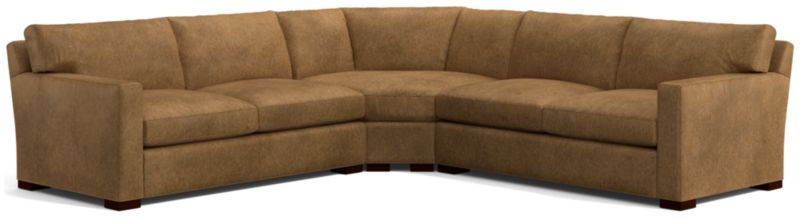 Axis Leather 3-Piece Sectional Sofa - image 0 of 3