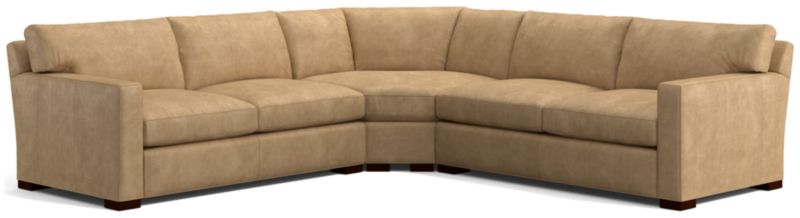 Axis Leather 3-Piece Sectional Sofa - image 0 of 3