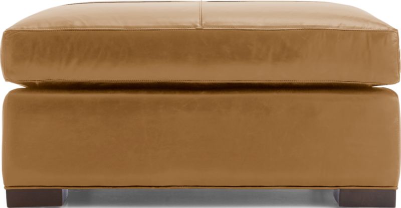 Axis Leather Square Cocktail Ottoman - image 0 of 6