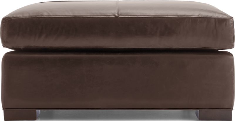 Axis Leather Square Cocktail Ottoman - image 0 of 6