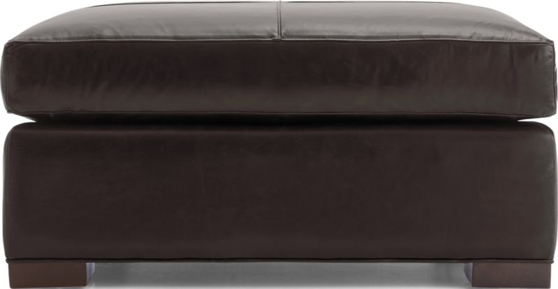 Axis Leather Square Cocktail Ottoman - image 0 of 6