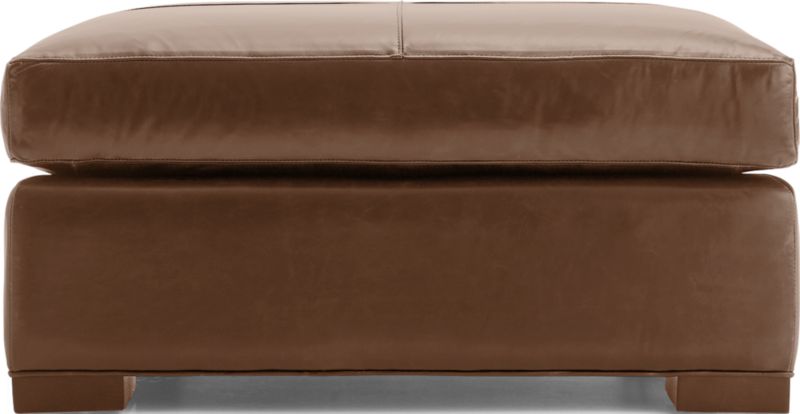 Axis Leather Square Cocktail Ottoman - image 0 of 6