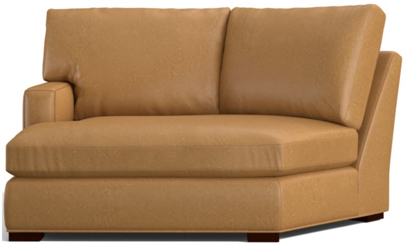 Axis Leather Left Arm Angled Chaise Lounge Crate Barrel Canada