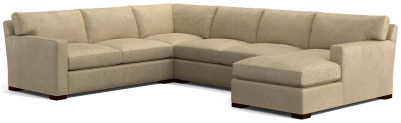 Axis Leather 4-Piece Sectional Sofa - image 0 of 3